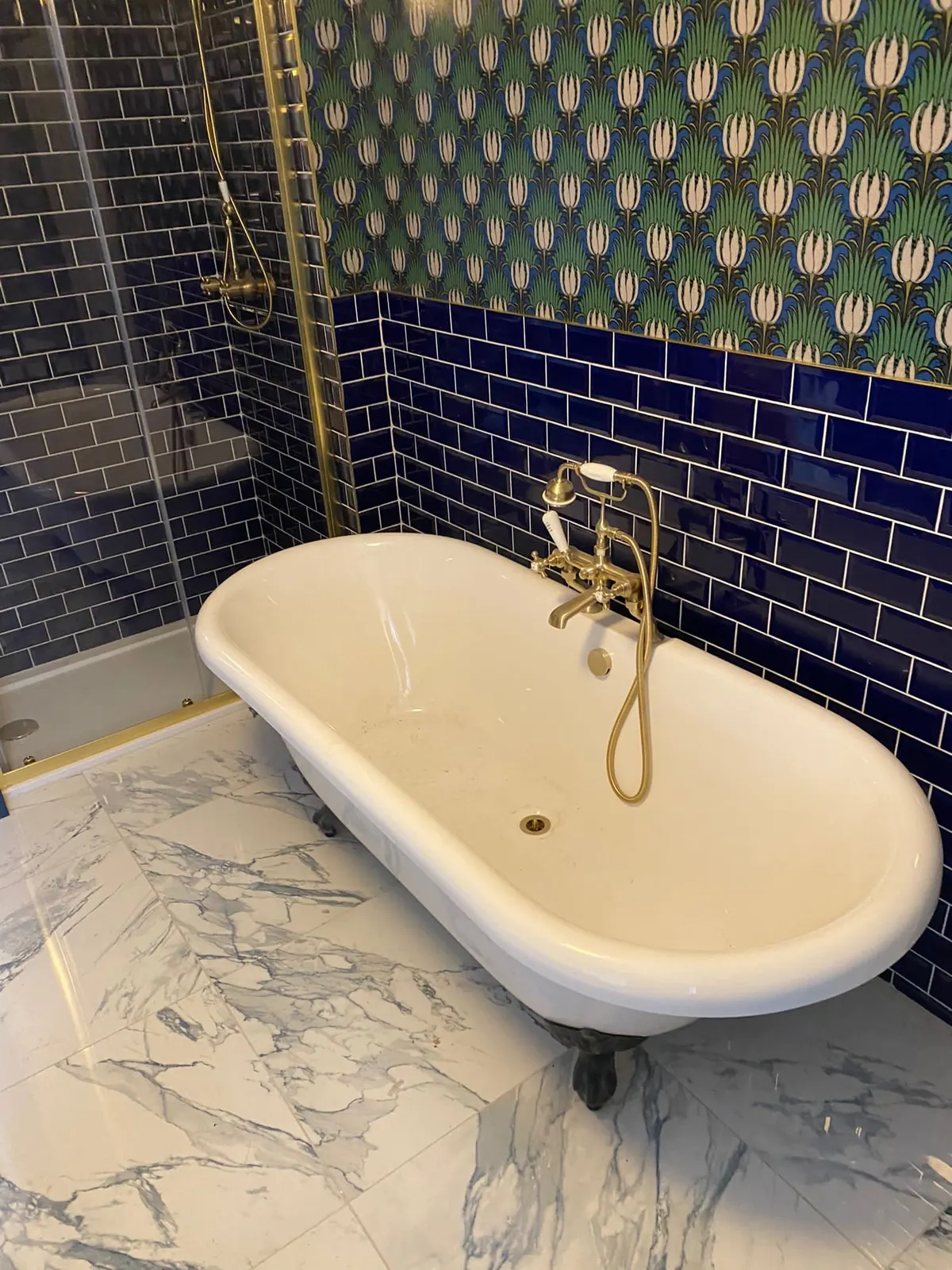 A completed high end bathroom installation by J Matthews Plumbing and Gas